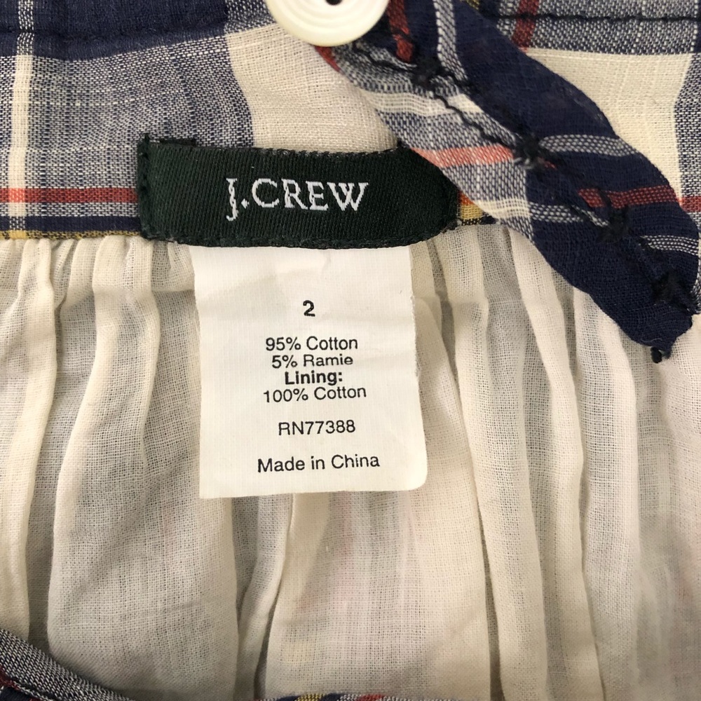 J.Crew Madras Plaid Layered Tank Dress 2 - Picture 5 of 5